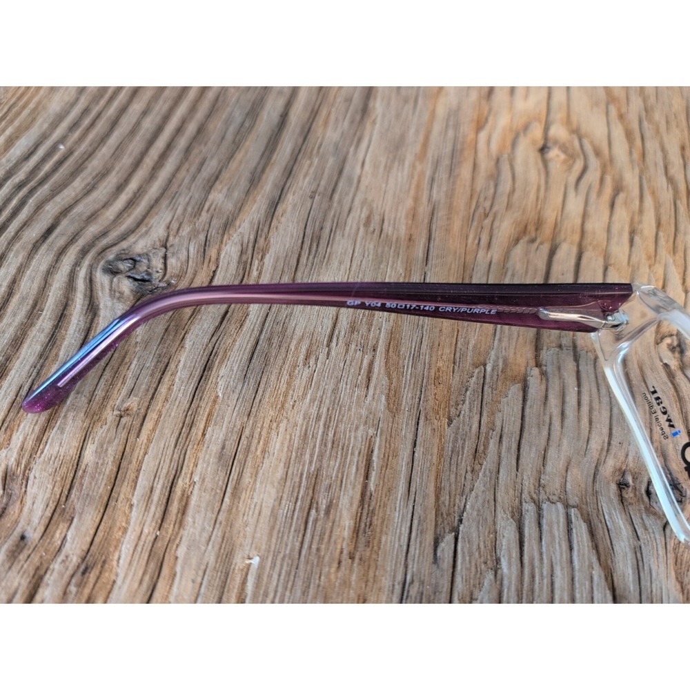 Eyeglasses Frames Purple Bling Studded Gianni Po GP Y04C 50-17-140 Full Rim New - Picture 13 of 16